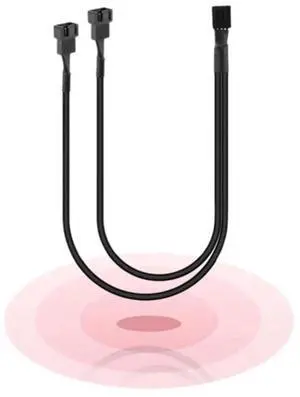 4-Pack Fan Splitter Y Splitter Computer PC Fan Power Cord 4-Pin 1 to 2 Converter, Black Sheath Braided 4-Pack Fan Splitter Y Splitter Computer PC Fan Power Cord 4-Pin 1 to 2 Converter, Black Sheath Braided