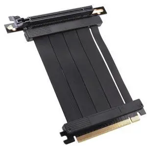 PCIE 4.0 16X adapter cable graphics card extension cable PCI port GPU adapter extender, 90 degree 10 cm