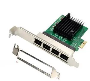 PCIE Network Card PCI-E X1 4-port Gigabit Ethernet Server Network Card Adapter for ROS Softrouter PCIE Network Card PCI-E X1 4-port Gigabit Ethernet Server Network Card Adapter for ROS Softrouter