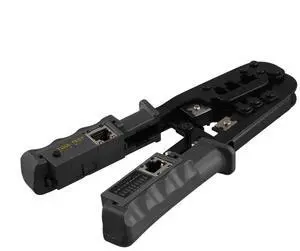 RJ45 Crimper Network Cable Tester Cutting Tool for 7 6 5 RJ11 RJ12 RJ45 Crimper Metal Clip