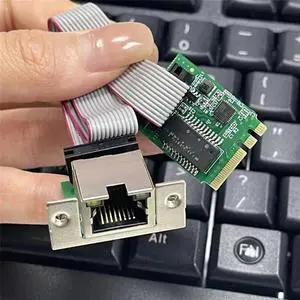 M.2 A-Key and E-Key Adapter Card to Single RJ45 Port 10/100/1000 Ethernet Card for Desktop PCs