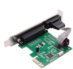 RS232 RS-232 serial port DB25 printer parallel port LPT to PCI-E PCI card adapter converter WCH382L chip RS232 RS-232 serial port DB25 printer parallel port LPT to PCI-E PCI card adapter converter WCH382L chip