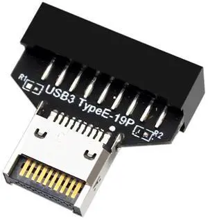 USB3.2 20n to USB 19P Chassis Front USB C Expansion Adapter for Desktop Motherboard USB3.2 20n to USB 19P Chassis Front USB C Expansion Adapter for Desktop Motherboard