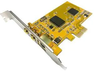 PCIE to 878A video capture card PCIE monitoring HD image 640x480 2 port AV terminal connector capture card