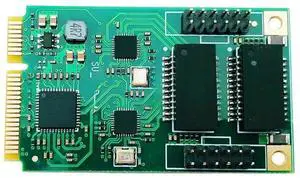 Mini PCI-E to 2 Port NIC 1000 Gigabit Ethernet COM Port 10/100/1000M RJ45 Network Adapter for PC