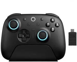 8BitDo Ultimate 2 Bluetooth Controller for Switch, Switch 2, PC&Windows,Switch Pro Controller with TMR Joysticks,Tactile/Hall Triggers,Programmable L4/R4 Bumpers,2 Back Paddle Buttons,RGB Rin