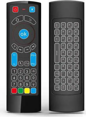 JAENFONG Bluetooth Remote Specifically Compatible with Amazon Fire TV and Fire TV Stick Air Remote Control with Keyboard Air Remote Mouse Compatible with Android TV Box Windows Raspberry pi 3