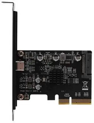 USB PCIE Card Type C PCI-4X to USB 3.2 2X2 (20Gbps) ASM3242 Chipset