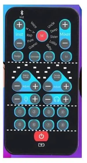 Mini voice changer card with 16 different voice effects, supports multiple languages, suitable for game songs, mobile live broadcast