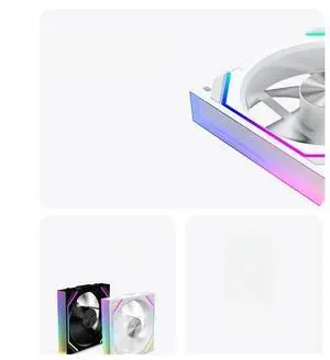 V2RS chassis fan magic block free splicing 120mm PC computer 12V chassis fan link 3N 5V A Shenguang lithium white, B