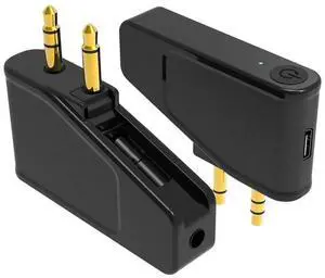 Bluetooth 5.3 Aircraft Aviation Flight Adapter A2DP Transmitter for 40 50 Wireless Noise Cancelling Headphones Bluetooth 5.3 Aircraft Aviation Flight Adapter A2DP Transmitter for 40 50 Wireless Noise Cancelling Headphones