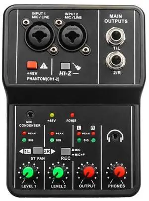 Q-12 Sound Card Audio Mixer Soundboard Console Desktop System Interface 4 Channel 48V Power Stereo Computer Sound Card Q-12 Sound Card Audio Mixer Soundboard Console Desktop System Interface 4 Channel 48V Power Stereo Computer Sound Card