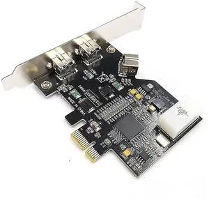 Port PCI-E FireWire 800 Card External 1394B X 2 + Internal 1394B X 1 Controller Card Adapter for Win 7/8/10
