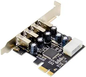PCI-E to 4-port USB 2.0 conversion card PCIE USB2.0 adapter card MCS9990 chipset supports hot plug