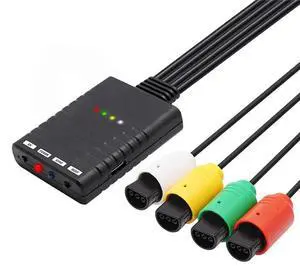 Bluetooth wireless game controller adapter for N64 game consoles, supports up to four wireless game controllers