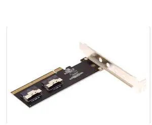 U.2 PCI-E Adapter, Maximize Your PCIe Potential: PCIe 3.0 4.0 X16 to 2 Port SFF-8654 8i Riser Card