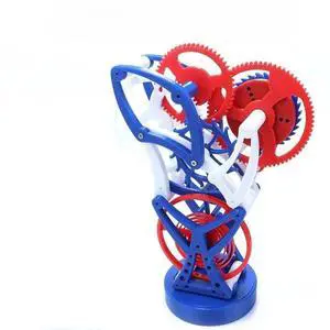Mechanical design model Spring power gear set escapement structure Pendulum clock principle teaching model