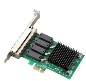 PCI-E 4 Port Gigabit NIC PCI-E 8111H Chip 1000 RJ45 LAN Adapter Network Controller PCI-E 4 Port Gigabit NIC PCI-E 8111H Chip 1000 RJ45 LAN Adapter Network Controller