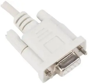 DB9P to 8P Mini RS232 Download Cable White 8.2ft DB9P to 8P Mini RS232 Download Cable White 8.2ft