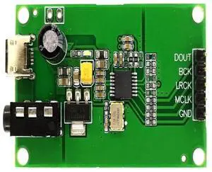 PCM1808 AUX 3.5 stereo single-ended analog audio to I2S IIS digital output board encoding PCM1808 AUX 3.5 stereo single-ended analog audio to I2S IIS digital output board encoding
