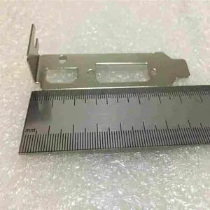 Low profile bracket for graphics card DVI+HDMI ports