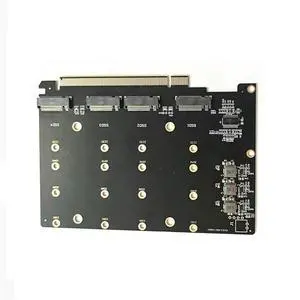 PCIe 4.0 X16 Hard Drive Adapter 4 M.2 SSD Array Card Multi-function Convenient Slot Card Adapter