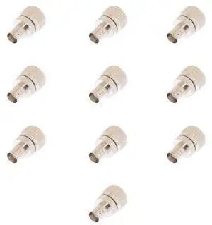 Lumenzi BNC Female to UHF Male Coaxial Adapter for Signal Conversion  Secure & Efficient  10 Pcs Pack
