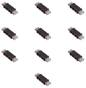 USB 2.0 A Female to A Female Adapter for Connecting USB Devices 10 Pcs Pack