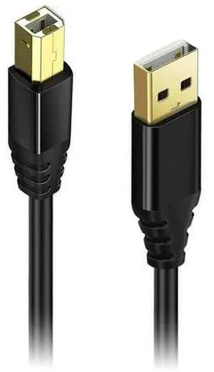 Lumenzi USB 3.0 A to B Cable Male to Male | High-Speed Data Transfer Cord for PC, Laptop, Printer, Scanner, and External Hard Drive - 1.5 FT