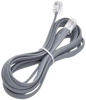 Lumenzi Reliable 6 Conductor RJ12 Line Cord - Straight Cable for Clear Telephone Connections - 6P6C - Straight Pinout - 3 FT