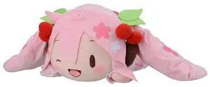 SEGA: Vocaloid - Sakura Miku (Winking) Nesoberi Lay-Down SP Plush
