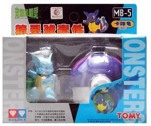 TOMY: Pokemon Monster Collection - Master Ball and Wartortle Figure #MB-5