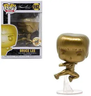 Funko POP! Enter the Dragon - Bruce Lee (Gold) (Flying Man) Vinyl Figure #592 Bait Exclusive