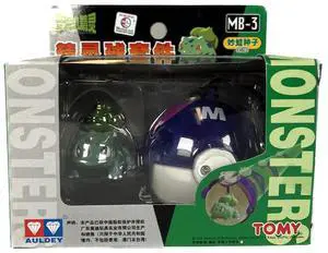 TOMY: Pokemon Monster Collection - Master Ball and Bulbasaur Figure #MB-3