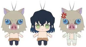 FuRyu: Demon Slayer: Kimetsu no Yaiba - Toy Plush Set Vol. 4 - Inosuke Hasibira