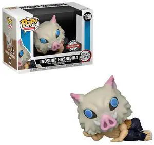 Funko POP! Demon Slayer: Kimetsu no Yaiba - Inosuke Hashibira Lounging in Mask Vinyl Figure #1080 Special Edition Exclusive