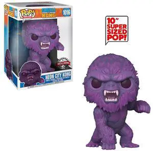 Funko POP! Godzilla Vs Kong - Neon City King Kong 10-Inch Vinyl Figure #1016 Special Edition Exclusive