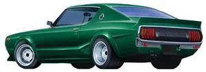 Aoshima: 1/24 Grachan Kenmary Skyline HT 2000GT-R (Nissan) Scale Model Kit #10