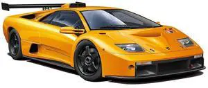Aoshima: 1/24 Lamborghini Diablo GTR '99 Scale Model Kit #24