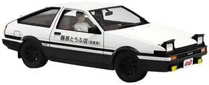 Aoshima: 1/24 Initial D - Takumi Fujiwara AE86 Trueno (Project D Ver.) with Driver Scale Model Kit #14