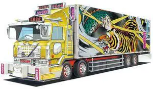 Aoshima: 1/64 Decoration Truck Mini Deco Next Michinoku-Hana Train Scale Model Kit #9