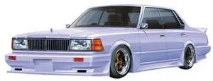 Aoshima: 1/24 Nissan Cedric 4DR HT Brougham (430) 1981 Scale Model Kit #6