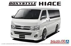 Aoshima: 1/24 Boxystyle TRH200V Toyota Hiace GL'10 Scale Model Kit #03 Aoshima: 1/24 Boxystyle TRH200V Toyota Hiace GL'10 Scale Model Kit #03