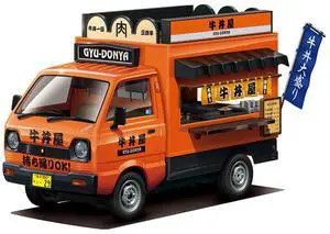 Aoshima: 1/24 Catering Machine Gyu-Donya Shop Truck Scale Model Kit #9