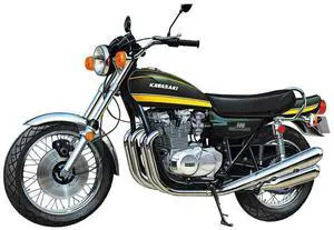 Aoshima: 1/12 Kawasaki Z1A 900 Super4 '74 Scale Model Kit #31
