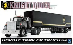 Aoshima: 1/28 KNIGHT TRAILER TRUCK Scale Model Kit #KR-05