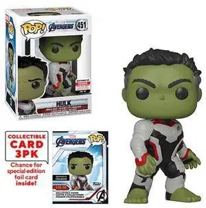 Funko POP! Avengers: Endgame - Hulk with Collector Cards #451 - Entertainment Earth Exclusive (NOT 100% MINT)
