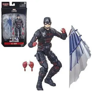 The Falcon and the Winter Soldier: Marvel Legends - U.S. Agent 6-Inch Action Figure (Captain America Flight Gear Build-A-Figure)