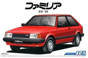 Aoshima: 1/24 Mazda BD Familia XG '80 Scale Model Kit #80
