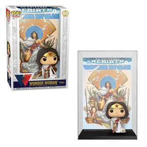 [PRE-ORDER] Funko POP! Comic Cover: Wonder Woman 80th - Wonder Woman (Rebirth) On Throne Vinyl Figure #3
